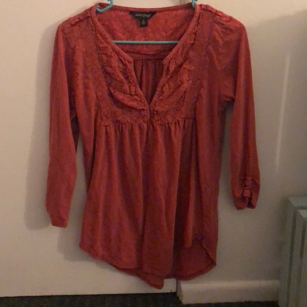 3/4 sleeve v-neck top